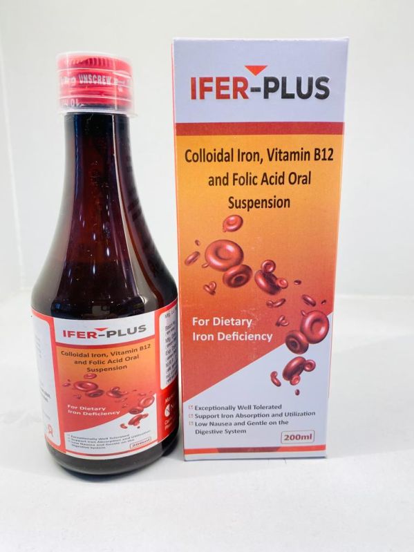 Colloidal Iron Vitamin B12 and Folic Acid Oral Suspension