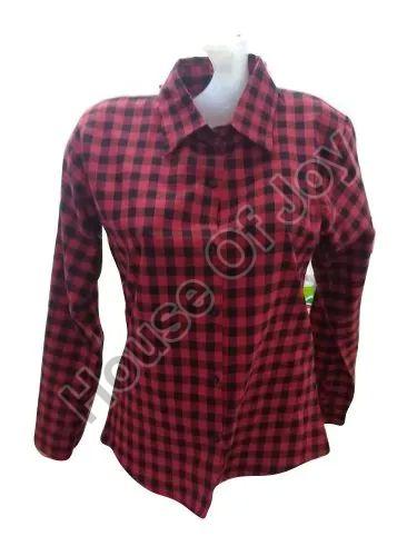 Ladies Checkered Shirt