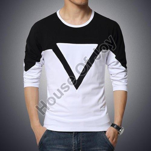 Round Neck Full Sleeve Mens T-Shirt