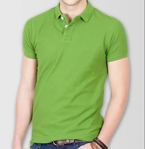 Cotton Polo Neck T-Shirt