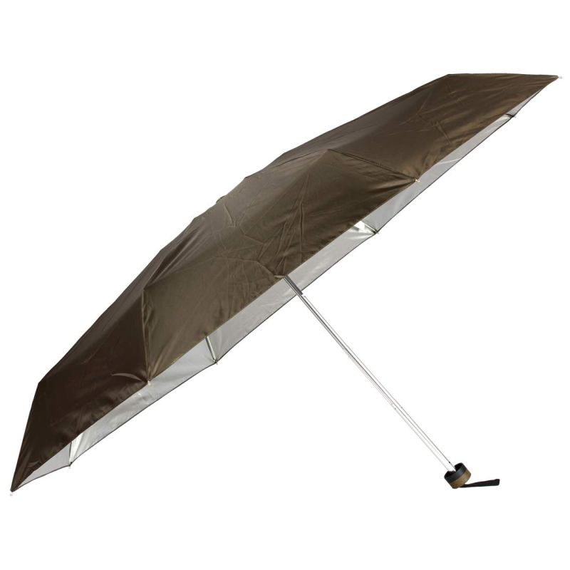 24 Inch Mono Silver Two Fold Umbrella