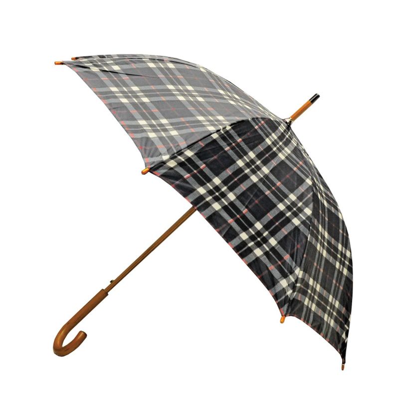 Jumbo Check Three Fold Umbrella