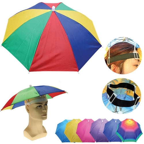 Multicolor Plain Hat Umbrella