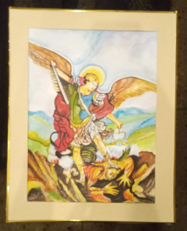 Archangel Michael Watercolor Paintings