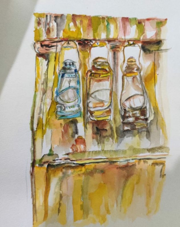 Lantern Watercolor Paintings