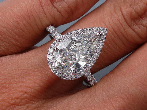 GIA Certified CVD Lab Grown Solitaire Pear Diamonds