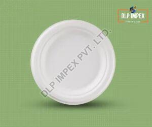 9 Inch Round Sugarcane Bagasse Plate