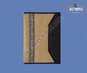 Brown & Black Jute File Folder