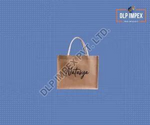 Loop Handle Jute Jewelry Bag