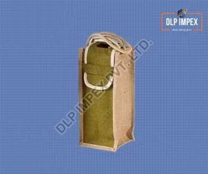 Loop Handle Jute Wine Bag