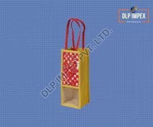 Single Bottle Jute Wine Bag