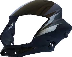 Bajaj Platina ES Black & Grey Headlight Visor