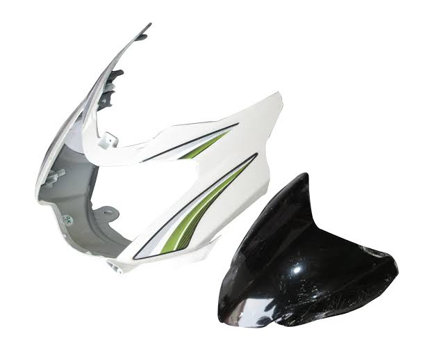 TVS Star Sport New Model White Headlight Visor