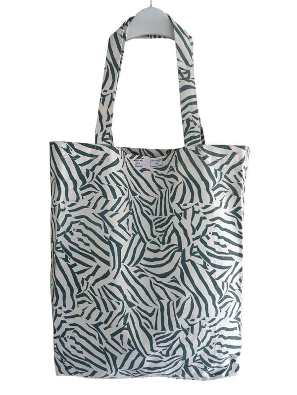 Zebra Print Shopping Bag