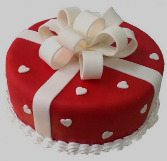 Anniversary Fondant Cake