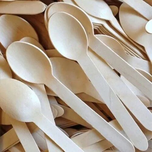 6 Inch Disposable Wooden Spoon