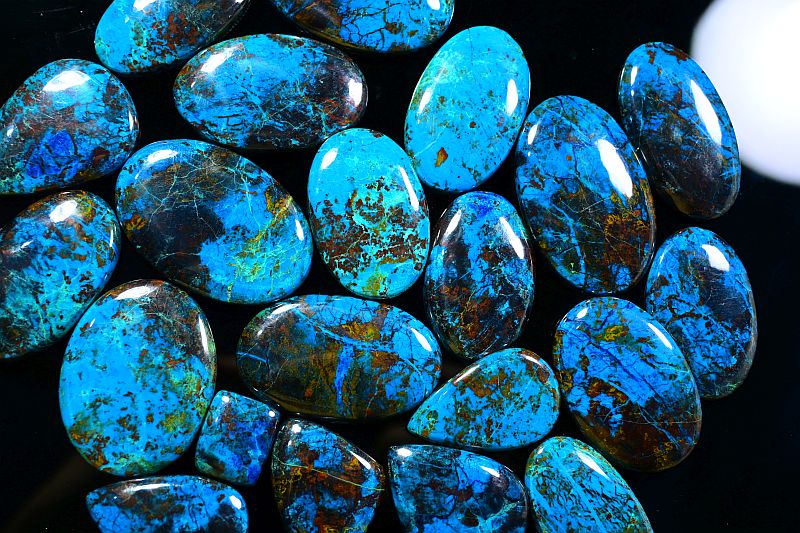 Blue Shattuckite Cabochon Gemstone