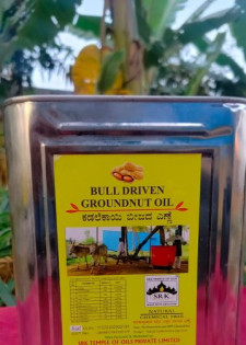 Bull Driven Groundnut Oil