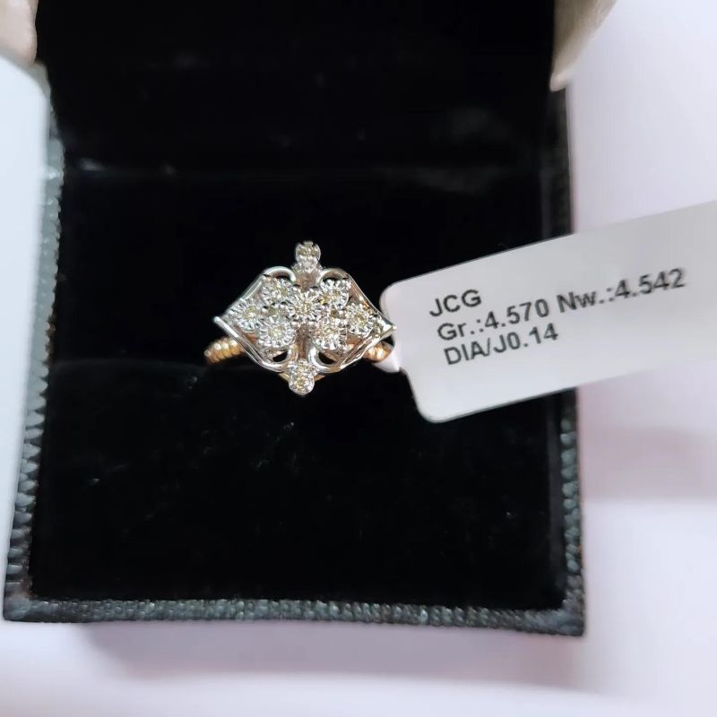JCLR19 Ladies Gold Diamond Ring