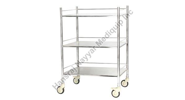 3 Shelve Instrument Trolley