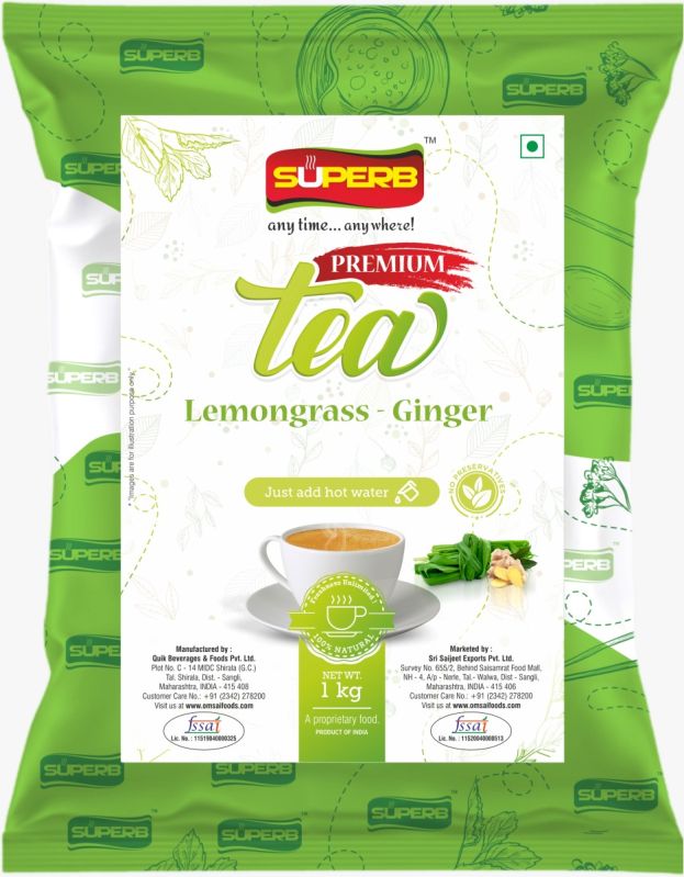 1Kg Superb Premium Lemongrass Ginger Tea Premix