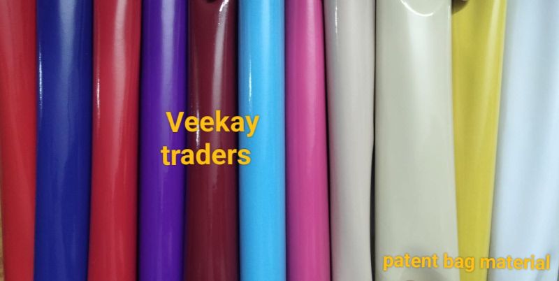 Multicolour Patent Rexine Fabric