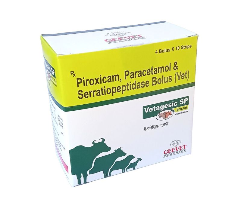 Piroxicam Paracetamol Serratiopeptidase Bolus