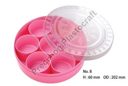 No. 8 Plastic Round Masala Box