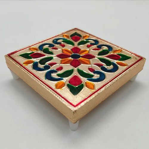 8x8 Inch Handicraft Wooden Oxidized Moti Bajot