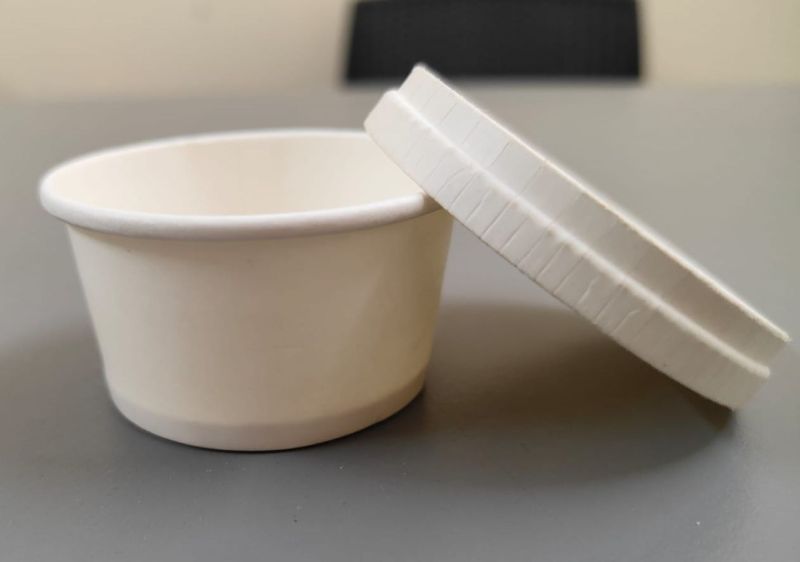 50 ml Disposable White Paper Food Containers