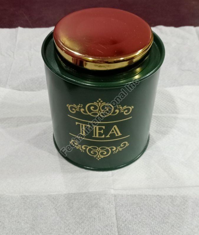 Galvanized round tea packaging box