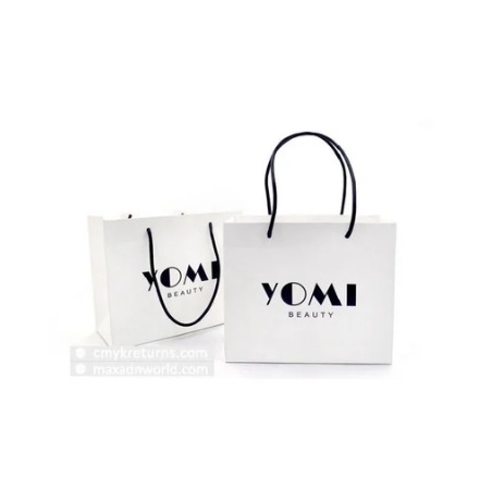 White Fancy Shopping Paper Bag