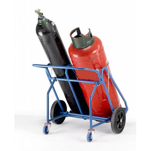 4 Wheeler Dual Gas Cylinder Trolley