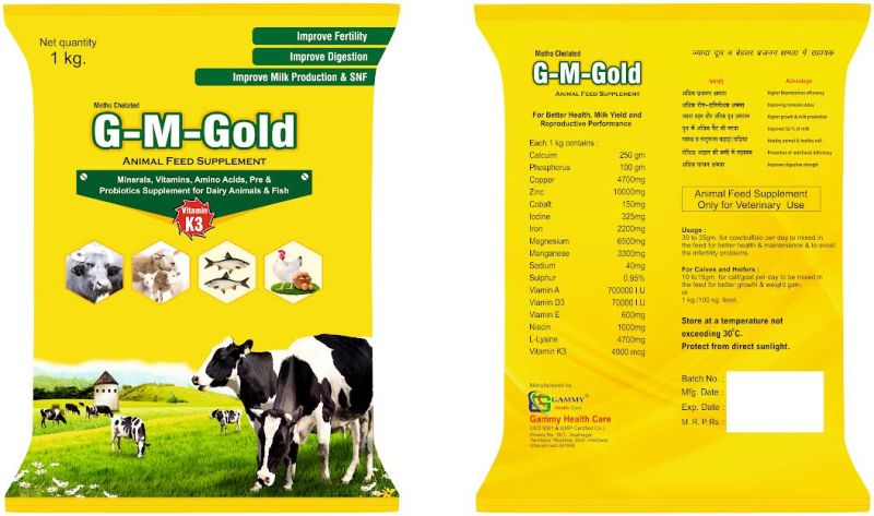 1kg Chelated G M Gold Animal Feed Supplement