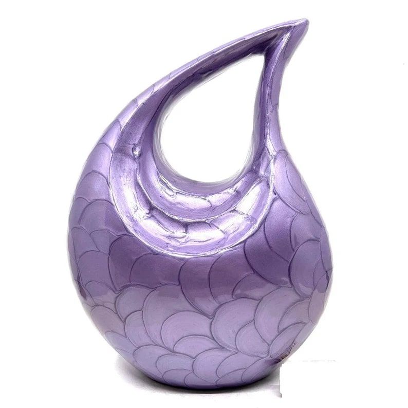 Blue Tear Drop Cremation Urn