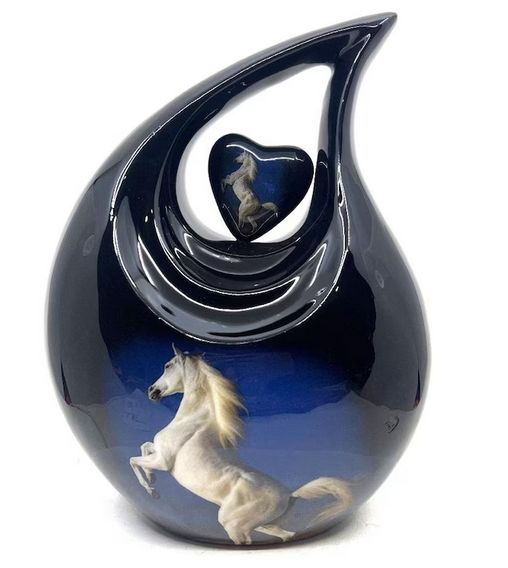 Horse Tear Drop Cremation Urn