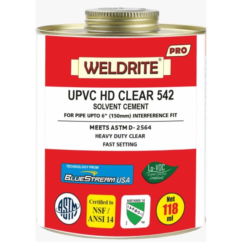 UPVC HD(CLEAR/BLUE) SOLVENT CEMENT 542