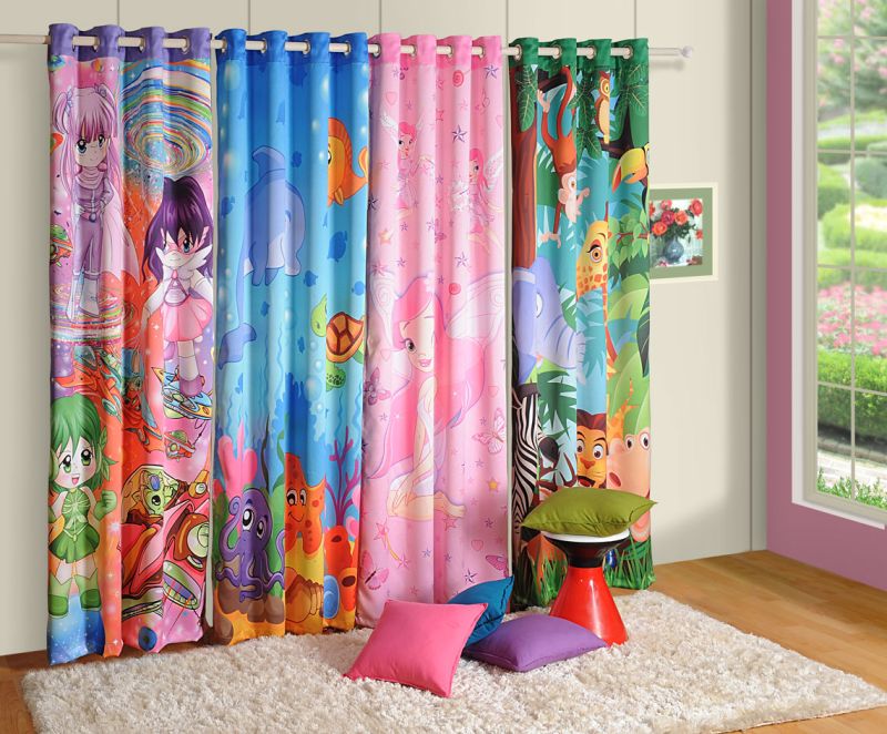 Digital Print Kids Room Curtains