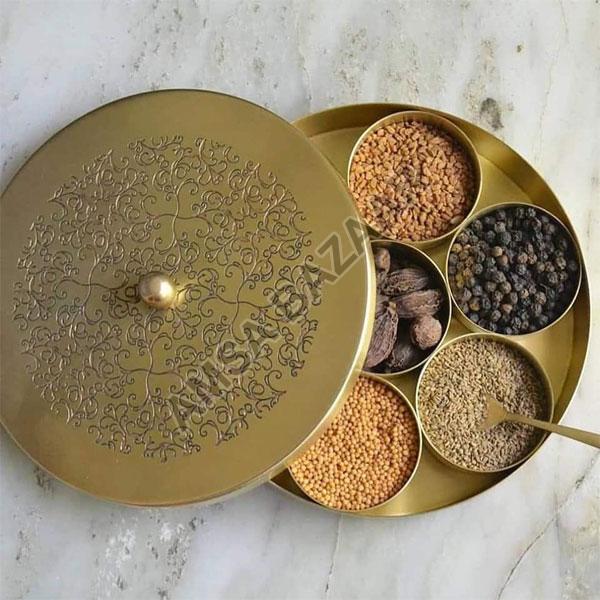 Brass Masala Box