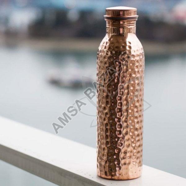 Copper Hammered Bottle