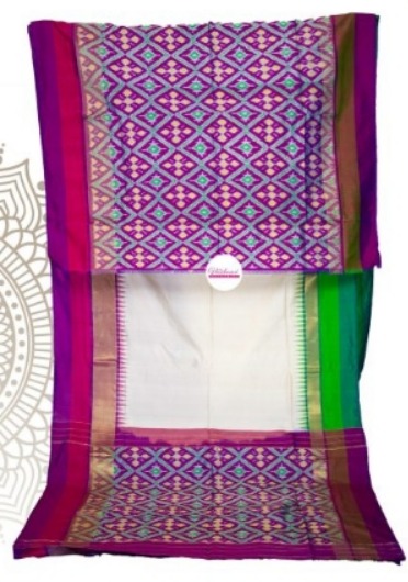 Ladies Party Wear Silk Pochampally Saree