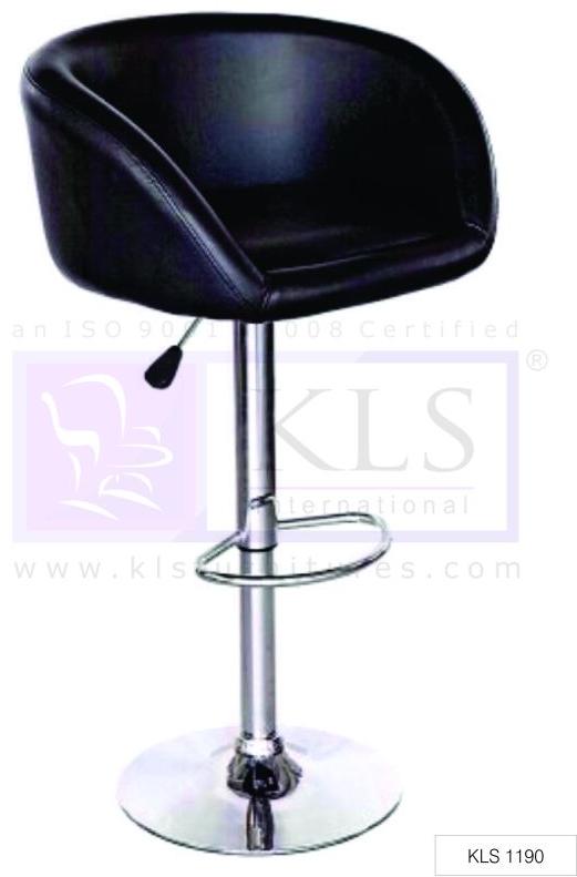 Stainless Steel Black Bar Chair