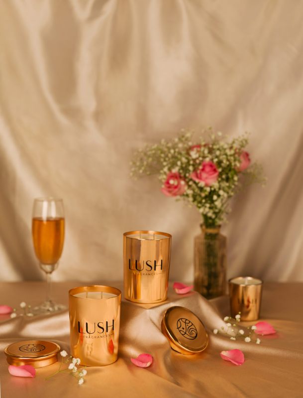 Pink Champagne Scented Candles