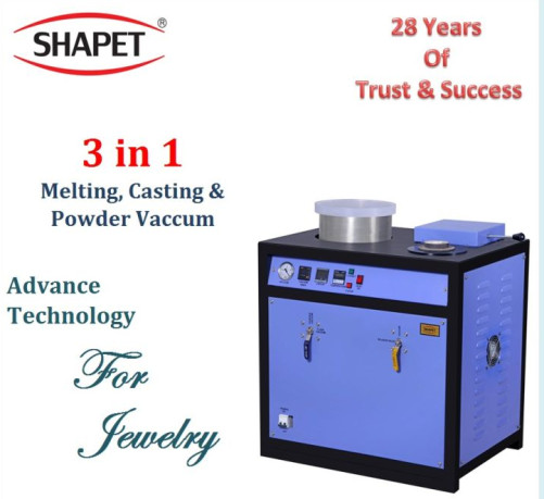 3 In 1 Silver Melting Casting & Powder Vacuum Machine