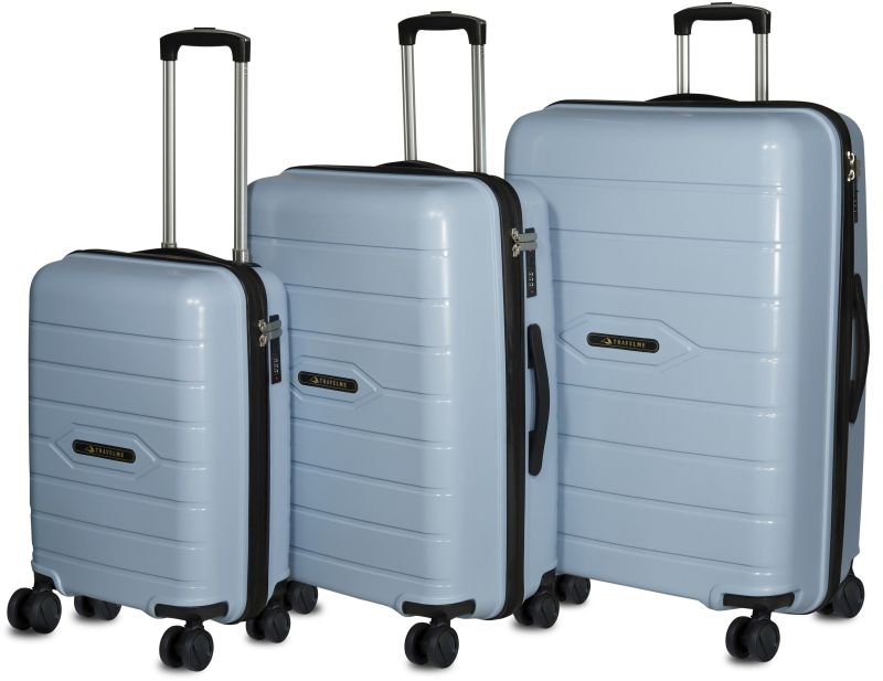 3pcs Vintage Smoke Grey Luggage Set