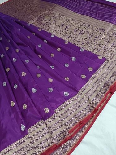 Handloom Kadua Katan Pure Silk Banarasi Saree