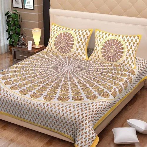 Cotton Printed Double Bedsheet