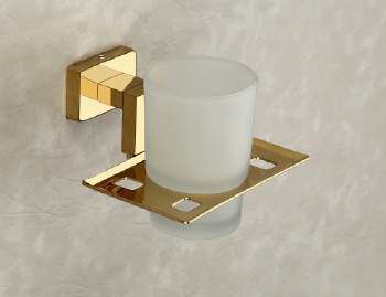 Gold PVD Finish Stainless Steel Tumbler Holder