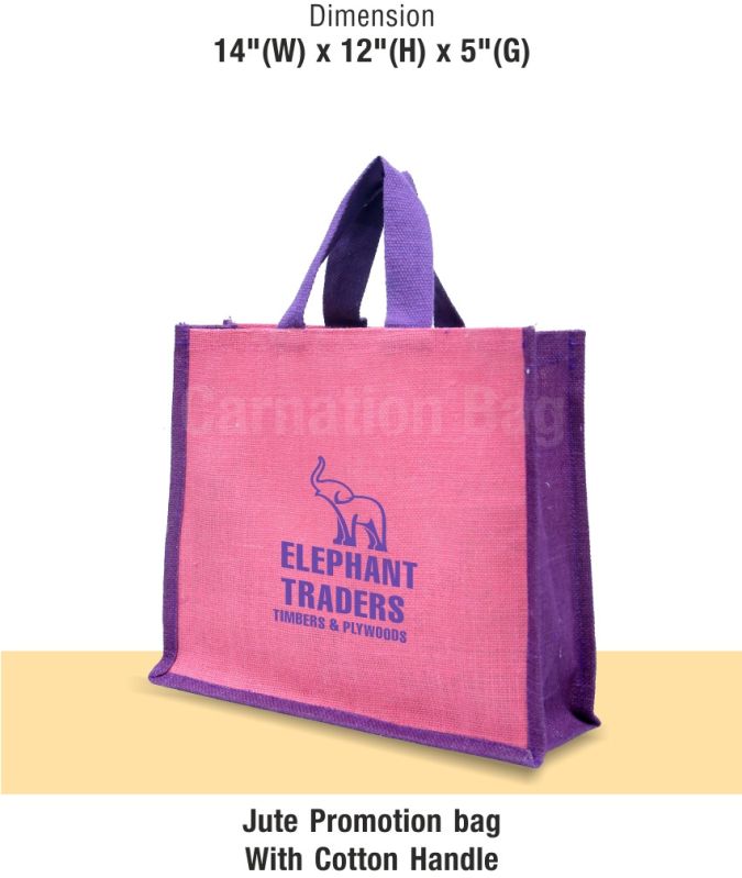 14x12x5 Inch Jute Promotional Bag