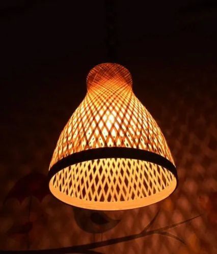 Bell Type Bamboo Hanging Lamp Shade